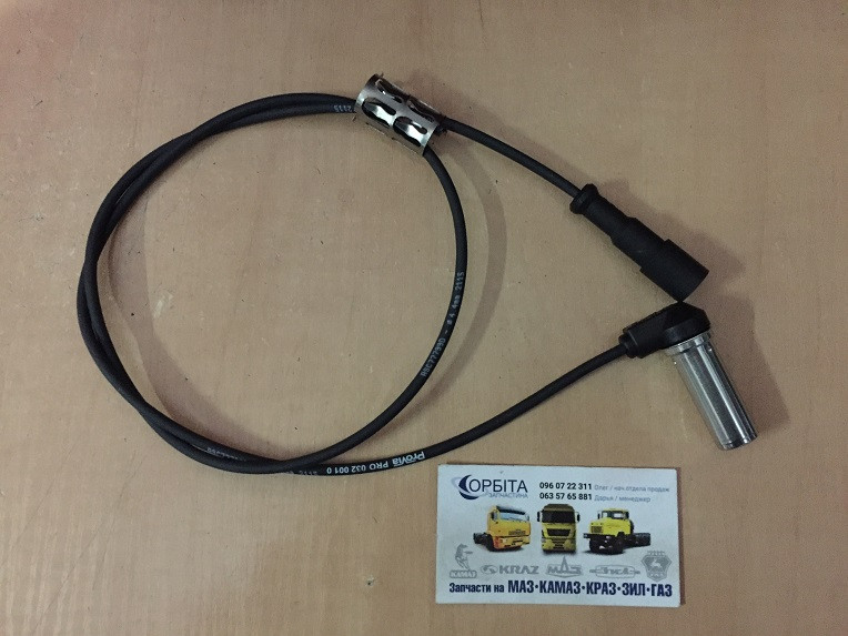 PRO0320010 Датчик ABS DAF, SCHMITZ CARGOBULL кутовий L = 1000 мм зі змащуванням і втулкою, фото 1