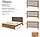 Ліжко двоспальне дерев'яне "Торонто" з м'яким узголів'ям, фото 3