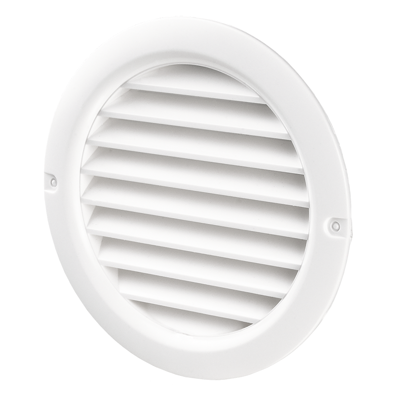 Решітка вентиляційна кругла Домовент 125 бвс біла