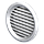 Решітка вентиляційна кругла Домовент 150 бвс біла, фото 4