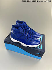 Eur40-47.5 Air Jordan 11 Retro High Royal Blue високі чоловічі жіночі кросівки Джордан