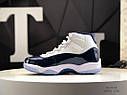 Eur36-47.5 Air Jordan 11 Retro RETRO BG WHITE/UNIVERSITY BLUE високі чоловічі жіночі кросівки Джордан, фото 8