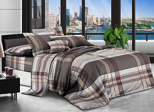 Білизна постільна бязь двоспальний комплект 175х215 см малюнок зірки