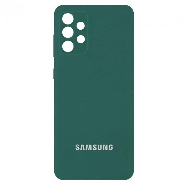 Чохол Silicone case для Samsung Premium A23 Forest Green (22) темно-зелений