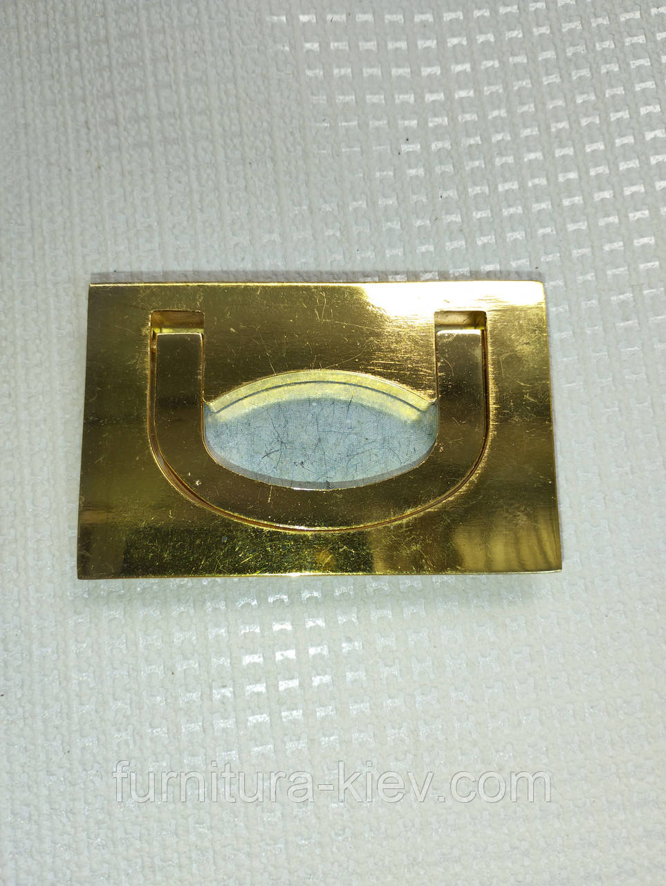 Ручка врізна відкидна золото, фото 1