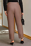 Жіночі штани екошкіра 42-44,46-48 моко, чорний, фото 5