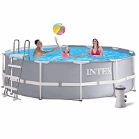 Бассейн каркасный INTEX 26718 круглый 366х122 см 10685 л, фильтр-насос, лестница