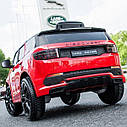 Дитячий електромобіль позашляховик Range Rover Bambi червоний лак, фото 2