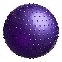 Фитбол, мяч для фитнеса, гимнастический шар World Sport массажный 75 см фиолетовый