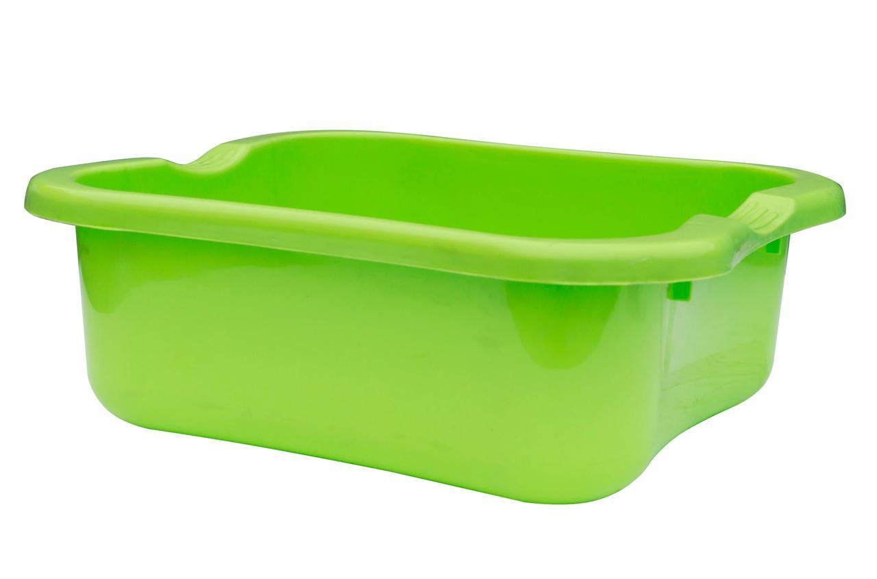 Таз пластиковий 6 літрів квадратний салатовий 29*25*11 см (ПолімерАгро)