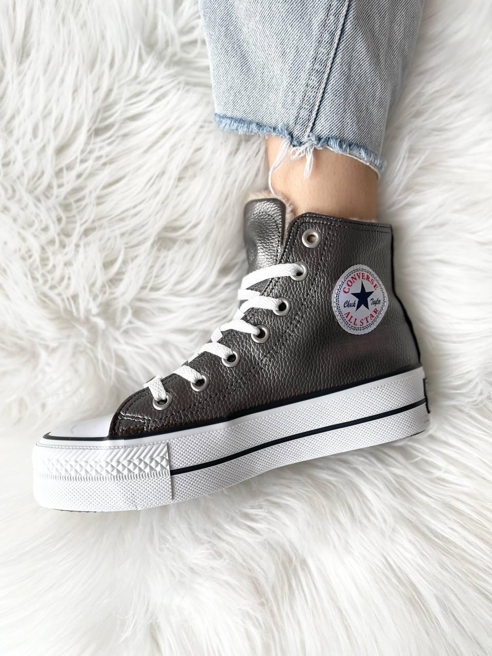 Womens silver best sale converse all stars