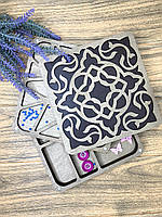 Органайзер дерев'яний для бісеру та ниток на магнітах