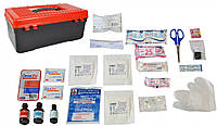 Аптечка медична першої допомоги універсальна 02-043-П згідно з ТУ в пластиковому контейнері ящику