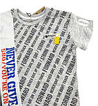 Дитяча футболка 6 років Туреччина без рукавів літня для хлопчиків сіра (ФДМ13), фото 3