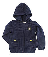 Дитячий светр 1, 2, 3 роки Туреччина теплий для хлопчиків темно-синій (ФДМ41)