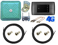 4G Комплект для інтернету Модем ZTE MF920U 3G/4G Wi-Fi Router Black з антеною MIMO ENERGY Green
