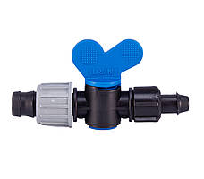 Кран стартовий із підтискачем для крапельної стрічки