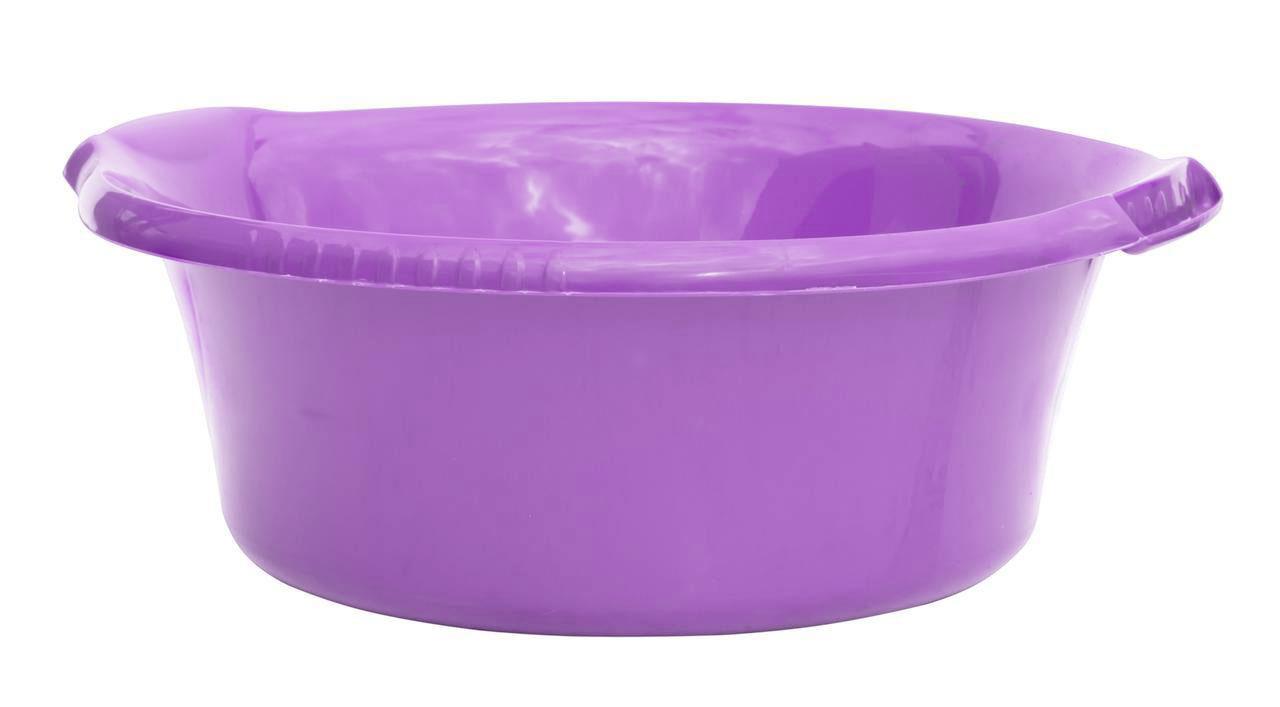 Таз пластиковий 16 літрів круглий лаванда Ø 45.5 см h=16,5 см (ПолімерАгро)