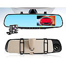 Автомобільний відео реєстратор дзеркало з камерою заднього виду та сенсорним екраном Full HD 1080P, фото 2