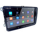 Штатна магнітола Android Volkswagen skoda, Автомагінтола 2DIN 4/32, фольцваген автомагнітола на андроїді, фото 4