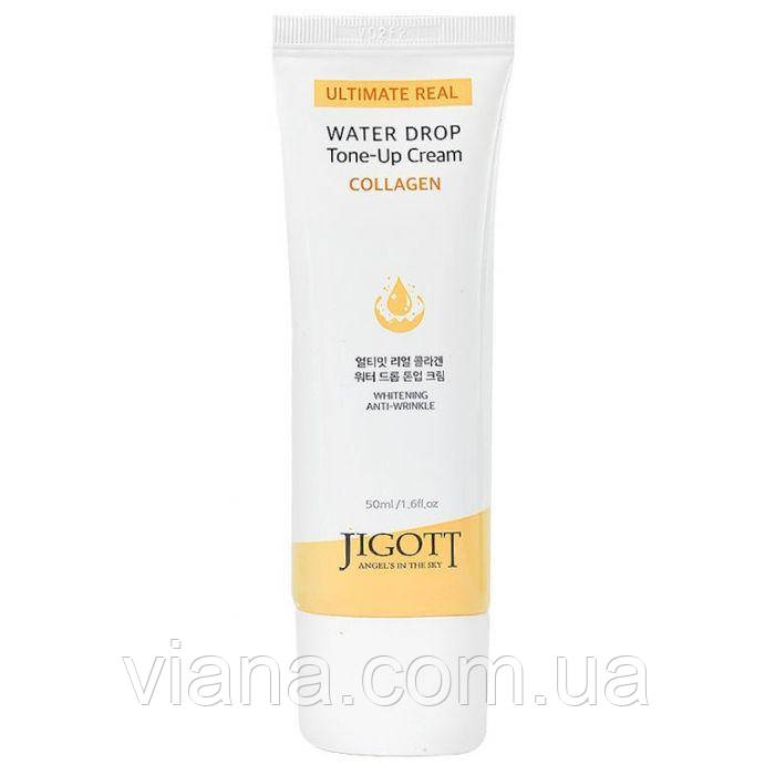 Крем проти зморщок із колагеном JIGOTT Ultimate Real Collagen Water Drop Tone Up Cream 50 мл