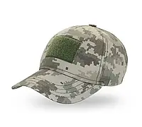 Кепка ЗСУ піксель з липучкою під шеврон, бейсболка тактична армійська камуфляжна