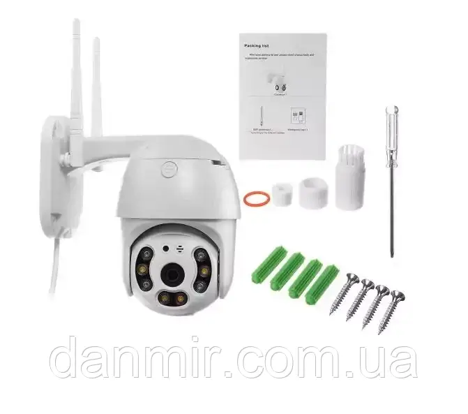 Вулична IP 4G SIM-камера відеоспостереження під сім-карту поворотна Rangecam 4GN3 WIFI 360° 4.0mp