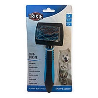 Пуходерка Trixie для собак и кошек мягкая пластиковая 7*16см 24141