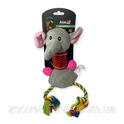 М'яка міцна іграшка для собак AnimAll GrizZzly Мишеня, 30×13×10 см 0334, фото 1