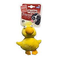 Игрушка для собак GiGwi Plush Friendz плюшевая Утка с пищалкой 11см Жолтая 75020