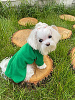 Свитер микрофлис для собак Dogs Bomba зеленый Размер 2
