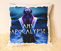 Подушка Американская история ужасов "Девушка с фиолетовыми волосами" American Horror Story 35Х35