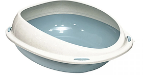 Туалет для котів овальний лоток із рамкою Georplast Shuttle, 45x36x15,5 см