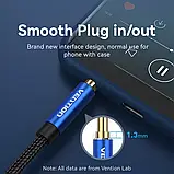 Аудіо кабель Vention minijack 3,5 mm - minijack 3,5 mm TRS AUX 2 м Чорний BAWLG, фото 10