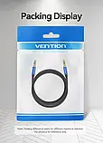 Аудіо кабель Vention minijack 3,5 mm - minijack 3,5 mm TRS AUX 2 м Чорний BAWLG, фото 5