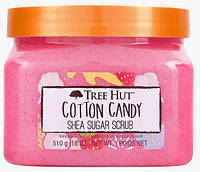 Скраб для тела сахарный Tree Hut с маслом ши и сахарной ватой Cotton Candy Sugar для всех типов кожи 510 г