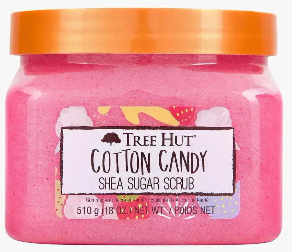 Скраб для тіла цукровий Tree Hut з олією ши та цукровою ватою Cotton Candy Sugar для всіх типів шкіри 510 г