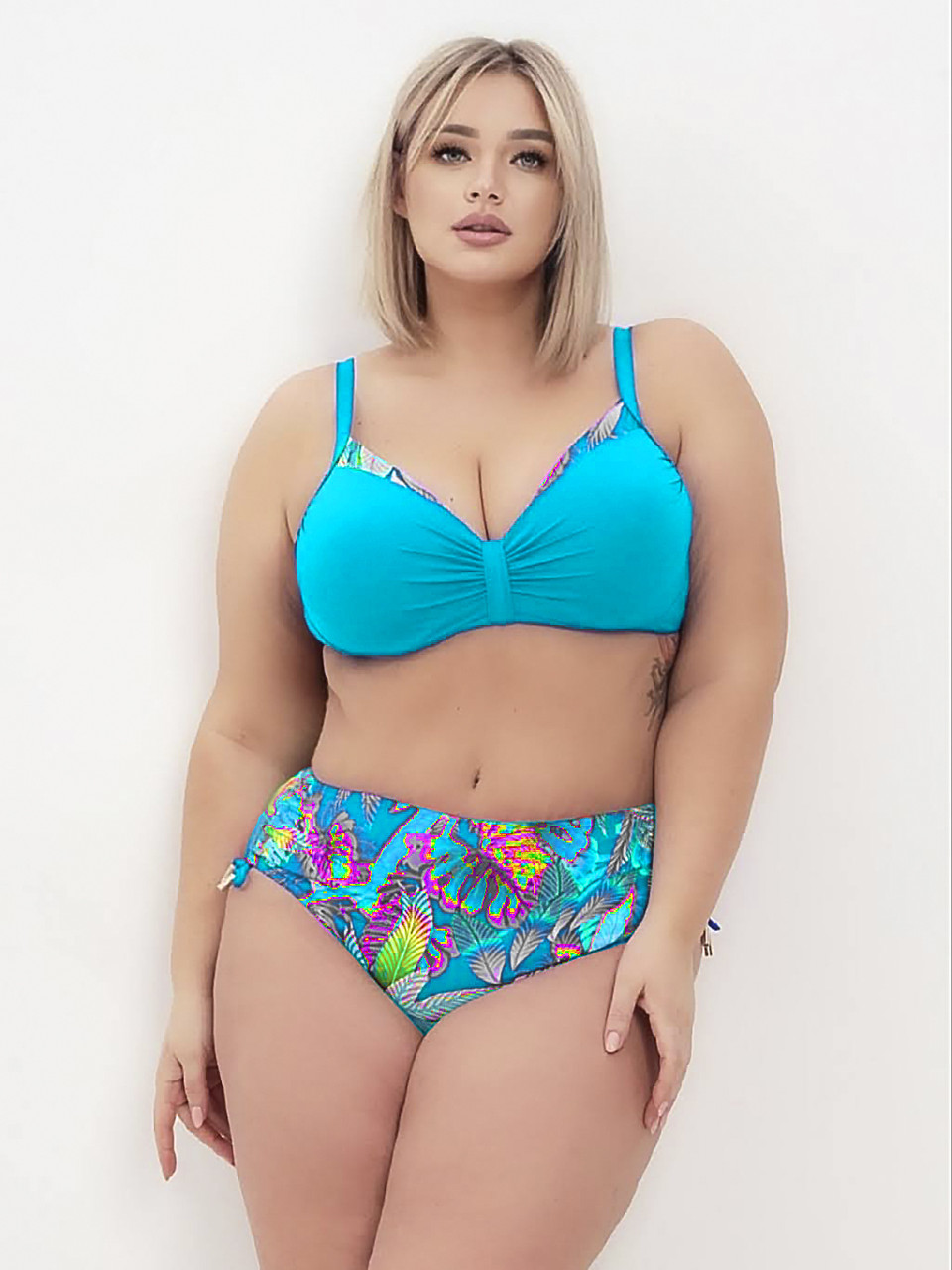 ОПТ Жіночий купальник Z.Five 068-2 48-56 блакитний на 48 50 52 54 56 укр розмір