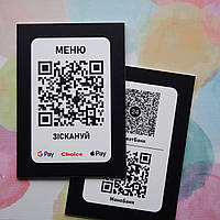 Табличка с QR кодом, ПВХ А5