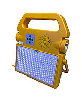 23-92-407. Прожектор акумуляторний LED із сонячною панеллю, портативний, 3,7V, 100 W, 5000 mAh, IP65