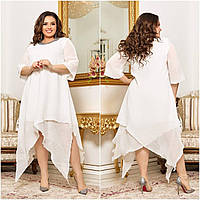 Красиве ошатне вечірнє шифонове плаття великих розмірів р.48-62. Арт-2053/42