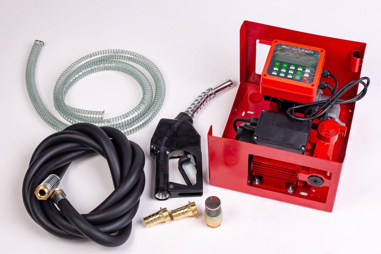 Насос для перекачування дизеля 220 В. LEX ACFD40-2 3500 Вт. цифровий лічильник