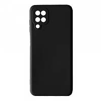 Чохол бампер силіконовий для Samsung Galaxy M12 M127 ( Самсунг ) Колір Чорний (Black) Soft-touch з мікрофіброю