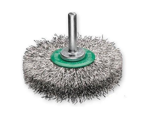 Щітка циліндрична Lessmann 30x6 мм неіржавка гофрована дріт