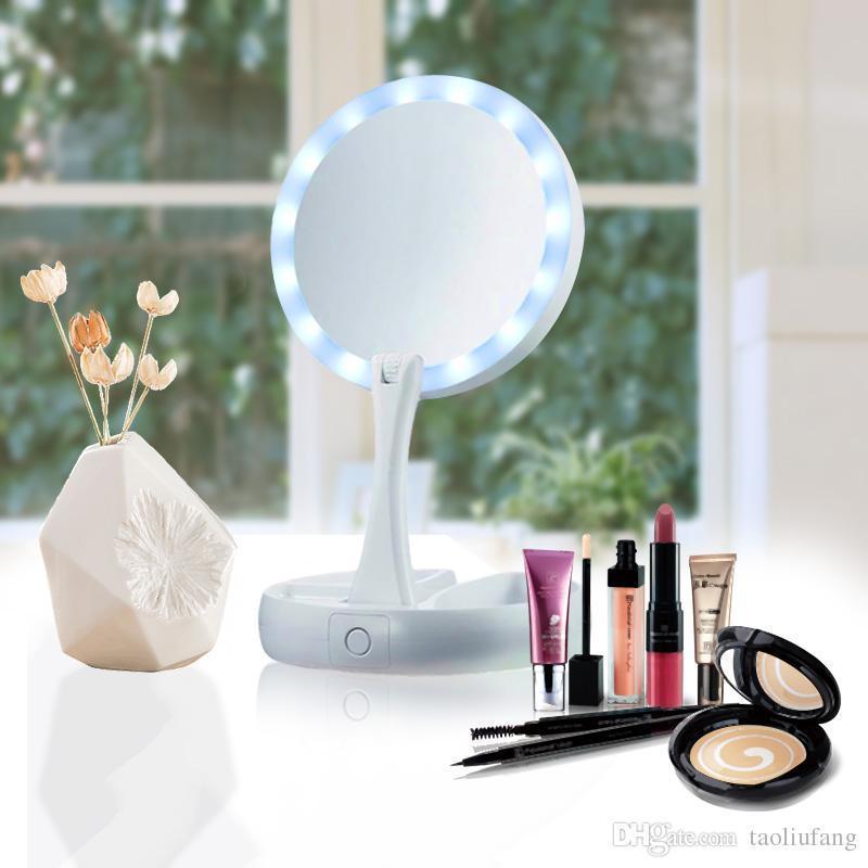 Складное зеркало для макияжа с Led подсветкой My Fold Away Mirror BAN - фото 8 - id-p1797370884