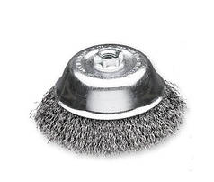 Щітка чашкова Lessmann 125 мм М14 сталева гофрована дріт