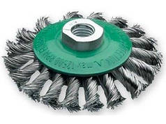 Щітка конічна Lessmann 100хМ14х2.0 мм скручений джгутами неіржавкий дріт