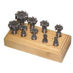 Фрези для Т-обраних пазів 9 шт. / стрижень 12 мм/швидкорізальна сталь Holzmann TNF9TLG