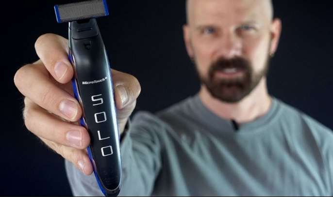 Триммер - бритва для мужчин Micro Touch Solo, мужская машинка для стрижки волос BAN - фото 2 - id-p1797370949