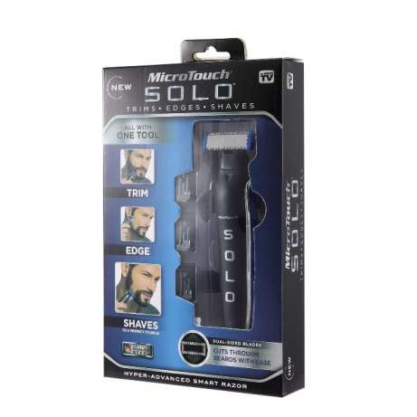 Триммер - бритва для мужчин Micro Touch Solo, мужская машинка для стрижки волос BAN - фото 3 - id-p1797370949